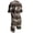 Brown, variant on Men's Suits Casual Beach Style Short Sleeved Printed Suit for Everyday Comfort and Modern Vibe