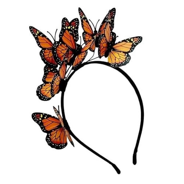 Fiudx Diadema de Mariposa, Tocado de Textura Suave, Accesorio Ligero para El Cabello, Cómodo de Fiesta, para Mujeres y Niñas, Decoración de Cumpleaños de Carnaval, Diseño Brillante.