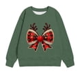 thumbnail image 4 of Bnwani Christmas Kids Pullover Sweatshirts Crew Neck Long Sleeve Casual Print Green Size 2-3t, 4 of 4