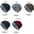thumbnail image 3 of Men Baggy Beanie Knit Hat Winter Warm Fleece Wool Cap Slouchy Skull Ski Hat, 3 of 6
