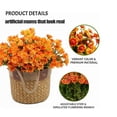 thumbnail image 3 of 5 Bundles Artificial Fall Mums Flowers, UV Resistant Realistic Faux Silk Daisy, No Fade Outdoor Fake Autumn Flowers for Patio Porch Garden Yard Decor, 3 of 8