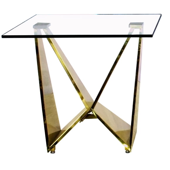 Mesa Lateral Sonia 2 Dorado - Kessa Muebles