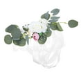 thumbnail image 6 of OFFIGAM 1Set Chair Back Flower White Cloth Plastic Decorative Wedding Theme Party Home Gathering, 6 of 8