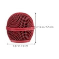 thumbnail image 2 of OHOIOLLA 2Ud Cubierta Metálica Roja Para Micrófono Con De Ruido Para Uso Profesional Y Protección, 2 of 6