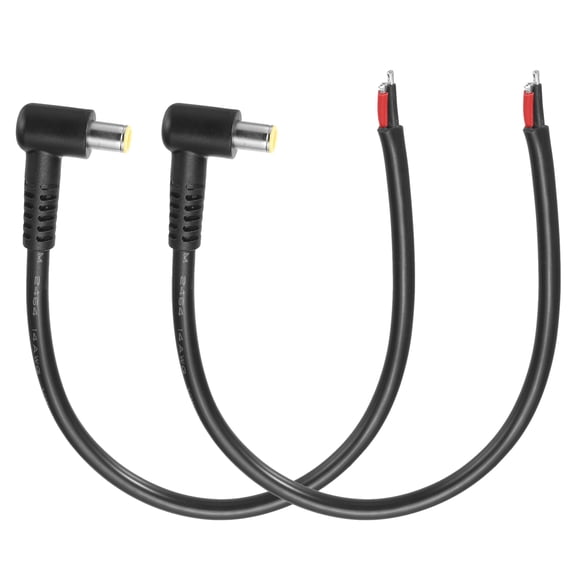 Uxcell 2Pcs DC8020 Connector Cable, 8.0 x 2.0mm 20A Male Pigtail Repair Cable, Bare Wire Open End Power Cable Supply for Portable Power Station