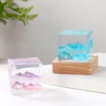 thumbnail image 2 of TQEHS Sbyzm Micro Landscape Mountains Cube Ornament, luz nocturna LED para regalo de niños, lámpara de resina epoxi con puerto USB, decoración de arte 3D para el hogar, sala de estar, dormitorio, escr, 2 of 5