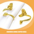 thumbnail image 3 of unbranded 6Ud Para Servilletas Boca Dragón Dorado Para Bodas Festiva De Cocina, 3 of 8