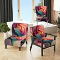 thumbnail image 1 of Designart Chaise d'Appoint Liquide Multicolore "Multicolore Tulip Blooms I" - Fauteuil Traditionnel pour Chambre, 1 of 7