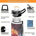 thumbnail image 4 of Basketball Cool 32oz Water Bottles with Straw Tritan Leakproof Sports Bottle BPA Free Clear for Fitness Gym Swimming Cycling, 4 of 7