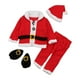 thumbnail image 4 of Conjunto de disfraz de Papá Noel para niños y niñas, traje de Papá Noel, ropa navideña para niños Altura 90 a 100cm, 4 of 9
