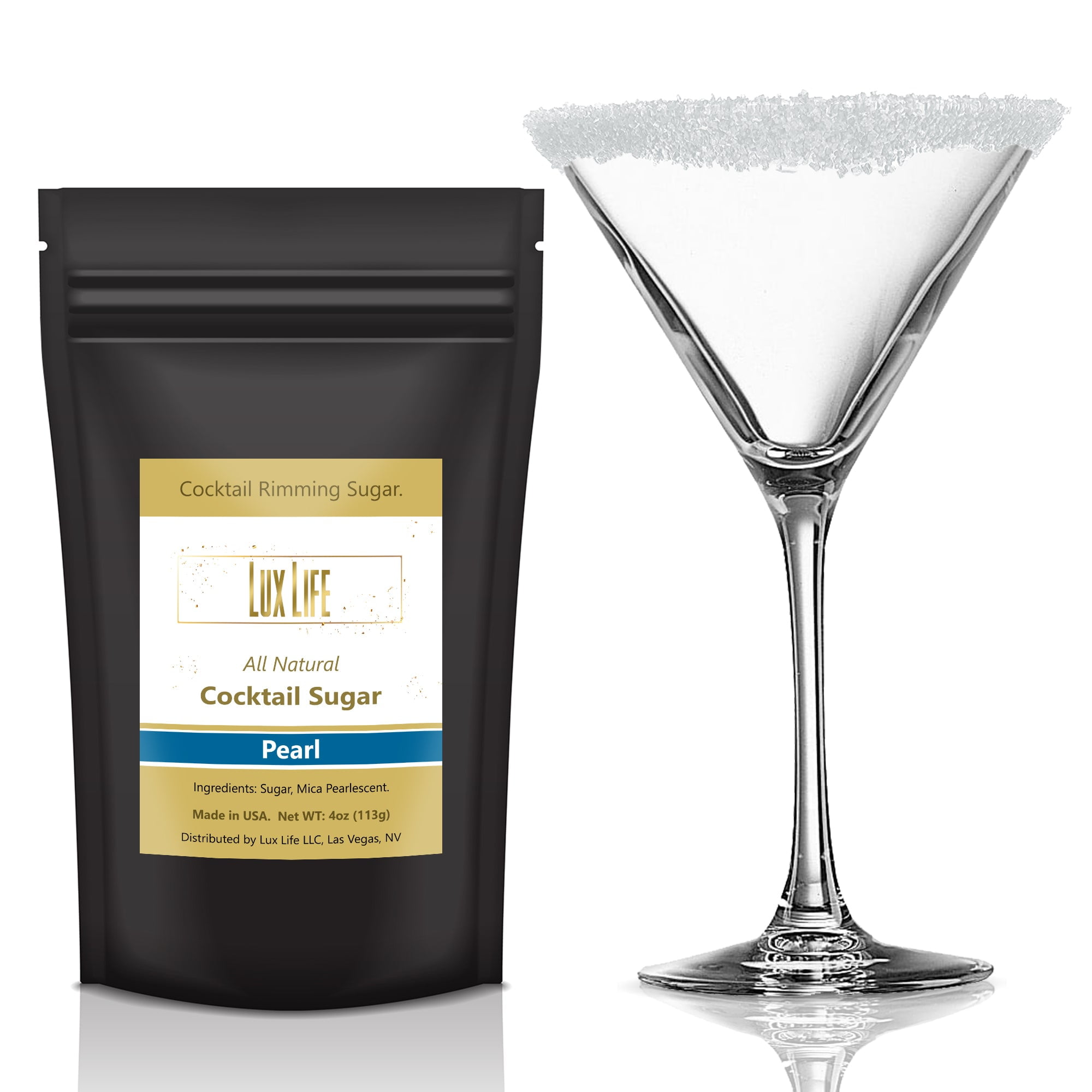Lux Life Cocktail Sugar Gluten & GMOFree Cocktail Rimming Sugar