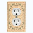 thumbnail image 1 of Metal Light Switch Plate Cover Beige Paisley Bandana Spotted Tile Pattern TIL080, 1 of 13