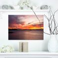 thumbnail image 1 of Yellow Sky Over Calm Sydney Coast - Large Seashore Canvas Print, 1 of 3