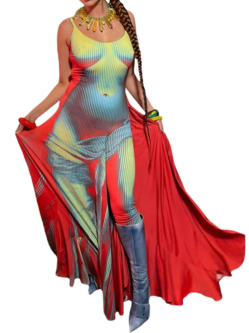 Blotona Women Funny 3D Body Print Bodycon Dress Sexy Spaghetti Straps Backless Long Clubwear Party Vestidos Summer Tank Dress - Walmart.com Blotona Women Funny 3D Body Print Bodycon Dress Sexy Spaghetti Straps Backless Long Clubwear Party Vestidos Summer Tank Dress - Walmart.com