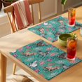 thumbnail image 4 of Horses Placemats Set of 12, Watercolor Black Brown White Horse White Pink Floral Green Non-Slip Place Mats Washable Table Mats for Kitchen Dining Table Decorations Indoor/Outdoor, 4 of 9