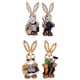 thumbnail image 1 of Adorno de Conejo de Pascua de Paja, Esculturas de , Manualidades para Jardín Y Boda, 4 Uds., 1 of 8