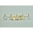 thumbnail image 2 of Hi-LIGHTS,Retro 5-Light Bathroom Vanity Light Fixture with Crystal Glass Shades(Bulbs Not Included),Wall Mounted Lighting for Bathroom,Dressing Room,Powder Room and Vanity Mirror(Golden）, 2 of 5