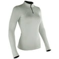 thumbnail image 6 of Cadmus Women's 3-Pack Compression Long Sleeve Shirts 1/4 Zip Stand-up Collar Sun Protection Quick Dry Workout Hiking Yoga Athletic Running Shirts Rash Guard,#22,(Black,Grey,White), M, 6 of 8