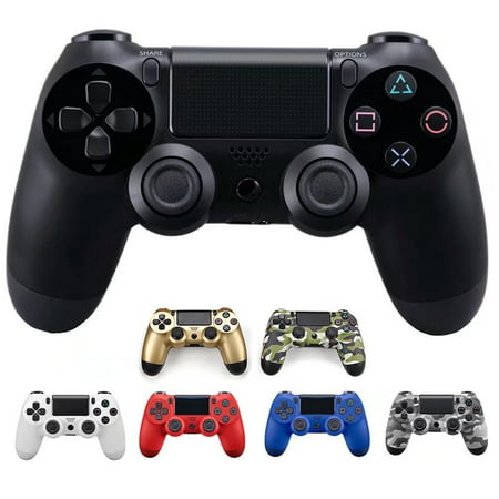 White PS4 Wireless Vibrate Game Controller Handle Dual Double Shock for PS4 8 Colors (White)