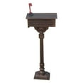 thumbnail image 2 of Oakland Living MAILBOX-1-AB Weather Resistant Solid Heavy Cast Aluminum Bronze & Black Tall Mailbox, Antique Bronze, 2 of 2