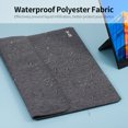 thumbnail image 3 of GMK KM2 Lightweight Grey Portable Monitor Case - Polyester & Velvet Protective Storage Pouch for 14-Inch and Smaller Display Screens, Ultra-Slim 0.39 Inch Thick, 7.35oz Travel-Friendly Cover with, 3 of 7