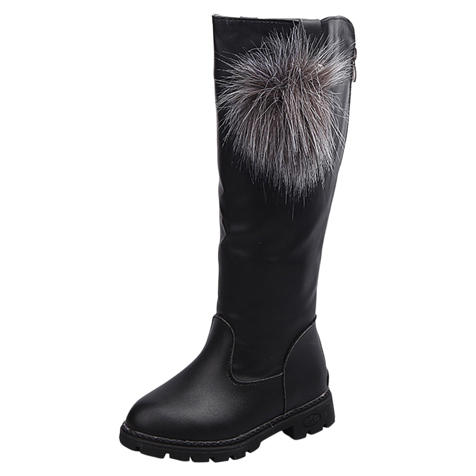 nsendm Girls Shoes Big Kid Female High Heels for Kids Size 13 Children Shoes Comfortable Soft Sole Boots Fashion High Boots Girls Boots for Girls Size 13 Black 3 Walmart