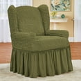thumbnail image 2 of Textured Ruffled Slipcover, 2 of 8