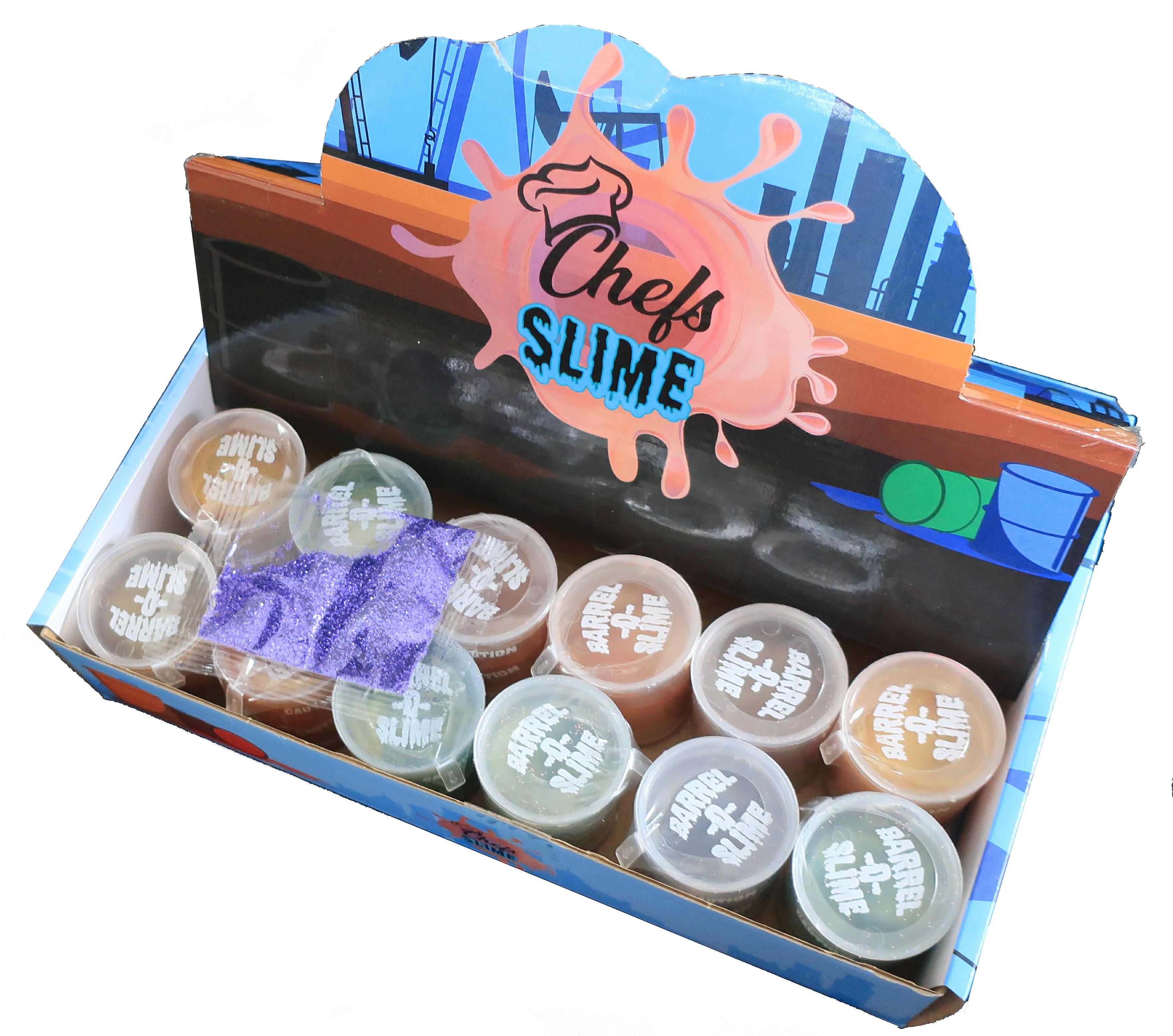 ChefSlime Barrel O Slime Mud Sludge Putty - Wet, Non Sticky, Stress Relief,  Super Soft & Squishy Toy for Kids ,Jumbo Pack , 24 Pcs 