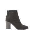 thumbnail image 3 of Melrose Ave Women's Vegan Suede Back Zip Block Heel Bootie, 3 of 6