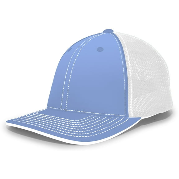Pacific Headwear Adult Trucker Hat Unisex Columbia Blue/White L/Xl