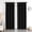 Black, variant on Kate Aurora 1 Piece Grace Hotel Room Darkening Grommet Top Window Curtain Panel - Assorted Colors