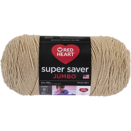 Red Heart Super Saver Jumbo Yarn 100/% Natural Acrylic Material Cherry Red 1 Pc