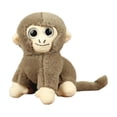 thumbnail image 2 of Stuffed Monkey Plush, Soft Stuffed Animal, 3*3*4in, Tan Coloring, Contrasting Details, Toy Monkey, Car Interior Accent, Holiday Gifting, 1 Pc, 2 of 9