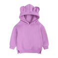 thumbnail image 2 of QISIWOLE Kids Hoodies Bear Ears Baby Boys Girls Hoody Children Pullover Outerwear Savings, 2 of 9