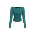 thumbnail image 1 of Remera PRETTYGARDEN 2025 Crop Top de Manga Larga con Frunces Talle M, 1 of 8