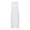 thumbnail image 4 of PENGXIANG Robes d'Été pour les Femmes Occasionnels en Vrac Sans Manches en Lin Débardeur Robe Midi, 4 of 6
