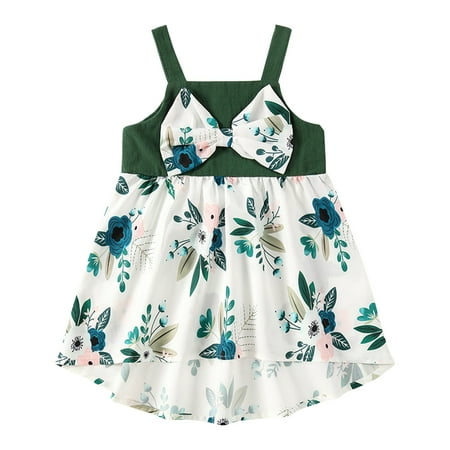 

Womens Pajama Sets Family Pajamas Matching Sets Parent-child Summer Fashion Small Flower Printing Beach Sleeveless Dress Mother-daughter Suit Baby Kids Christmas Pajamas Green 9-12 Months