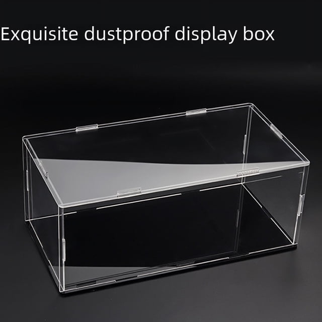 Caja de regalo transparente con modelo de coche de aleación acrílica grande, exquisita caja de exhibición a prueba de polvo, accesorios de regalo