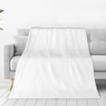 thumbnail image 1 of Balery White Manta de Felpa Suave y Acogedora – Cobija de Franela Aterciopelada para Cama, Lavable y Cálida para Sofá, Mascotas, Transpirable-40"x30", 1 of 7