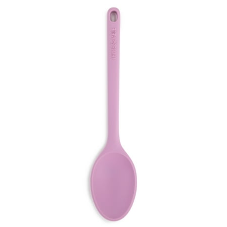Thyme & Table Food Safe Heat Resistant Silicone Spoon, Pink