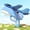 Blue, variant on Dinosaur Foam Glider Launcher Toy, 8" Foam Glider with Catapult for Long-Distance Flights 33-59ft, Lightweight and Easy to Launch, Perfect for Outdoor Fun