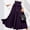 Purple, variant on LEBONYARD A-Line Skirt with Pockets,Women's Elegant High Waisted Skirt with Front Lace Up Pleats and Ankle Skirt Black XS