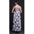 thumbnail image 2 of Bimba Robe Longue Maxi de Soirée pour Femmes en Rayonne Teinture sur Nœuds Imprimée, Dos Nu, à Bretelles Spaghetti - Grande, 2 of 5