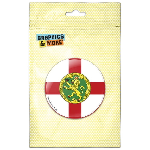Alderney Flag Pinback Button Pin Badge