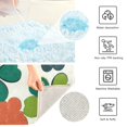 thumbnail image 3 of Yayeee Bath Rug for Bathroom Floor Non Slip Rectangle Fluffy Soft Absorbent Mat, 16"x24", White Clover Pattern, 3 of 7
