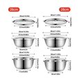 thumbnail image 2 of Lavabo multifuncional de acero inoxidable 3 en 1, colador rallador y rebanador de verduras y escurridor, 2 of 7