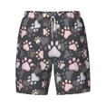 thumbnail image 4 of Lsque Mens Swim Trunks Colorful Paws Of Dog Pattern - Bathing Suit Compression Liner - Beach Swim Shorts Swimwear - (S-3XL) - Stretch Quick Dry -XX-Large, 4 of 9