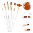 thumbnail image 1 of AURARMLET 6 Pcs Brosses Aquarelle Premium avec Poils en Nylon Résistant et Poignées en Bois Confortables, 1 of 8