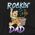thumbnail image 2 of Flintstones T-Shirt Rockin' Dad Unisex Graphic Tee for Men & Women, 2 of 7