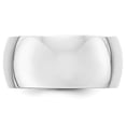 thumbnail image 3 of Primal Gold 10 Karat White Gold 10mm Half Round Band Size 7, 3 of 7